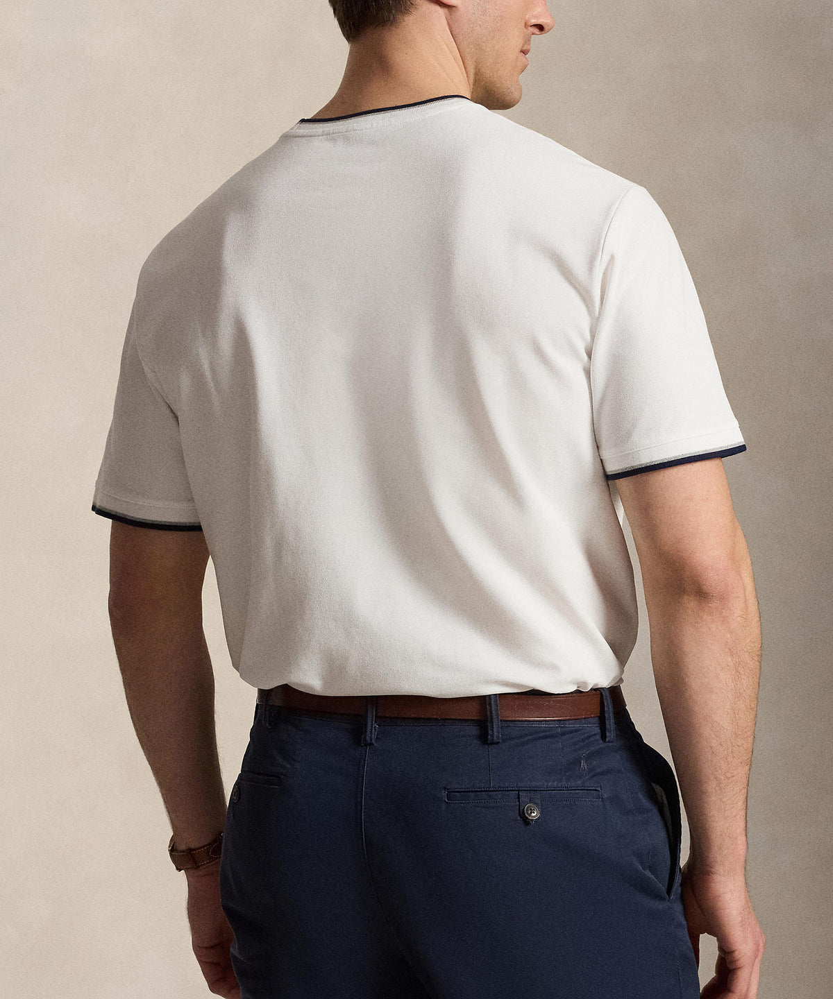 Polo Ralph Lauren Short Sleeve Stretch Mesh Ringer Crew T-Shirt, Men's Big & Tall