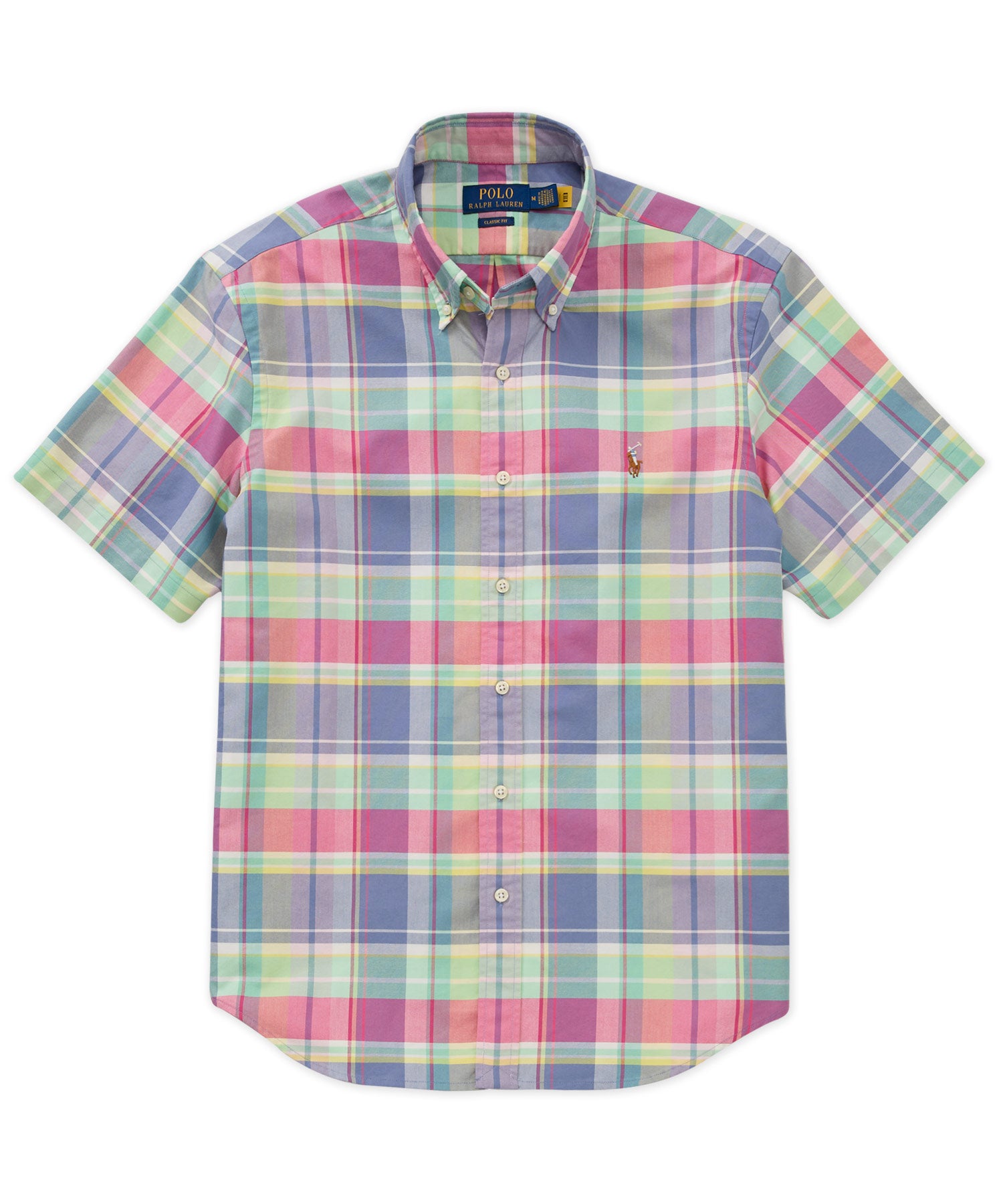 Polo Ralph Lauren Short Sleeve Patterned Oxford Sport Shirt