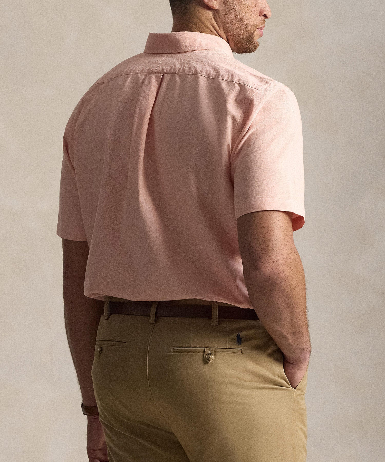 Polo Ralph Lauren Big & Tall Short Sleeve Solid Oxford Sport Shirt