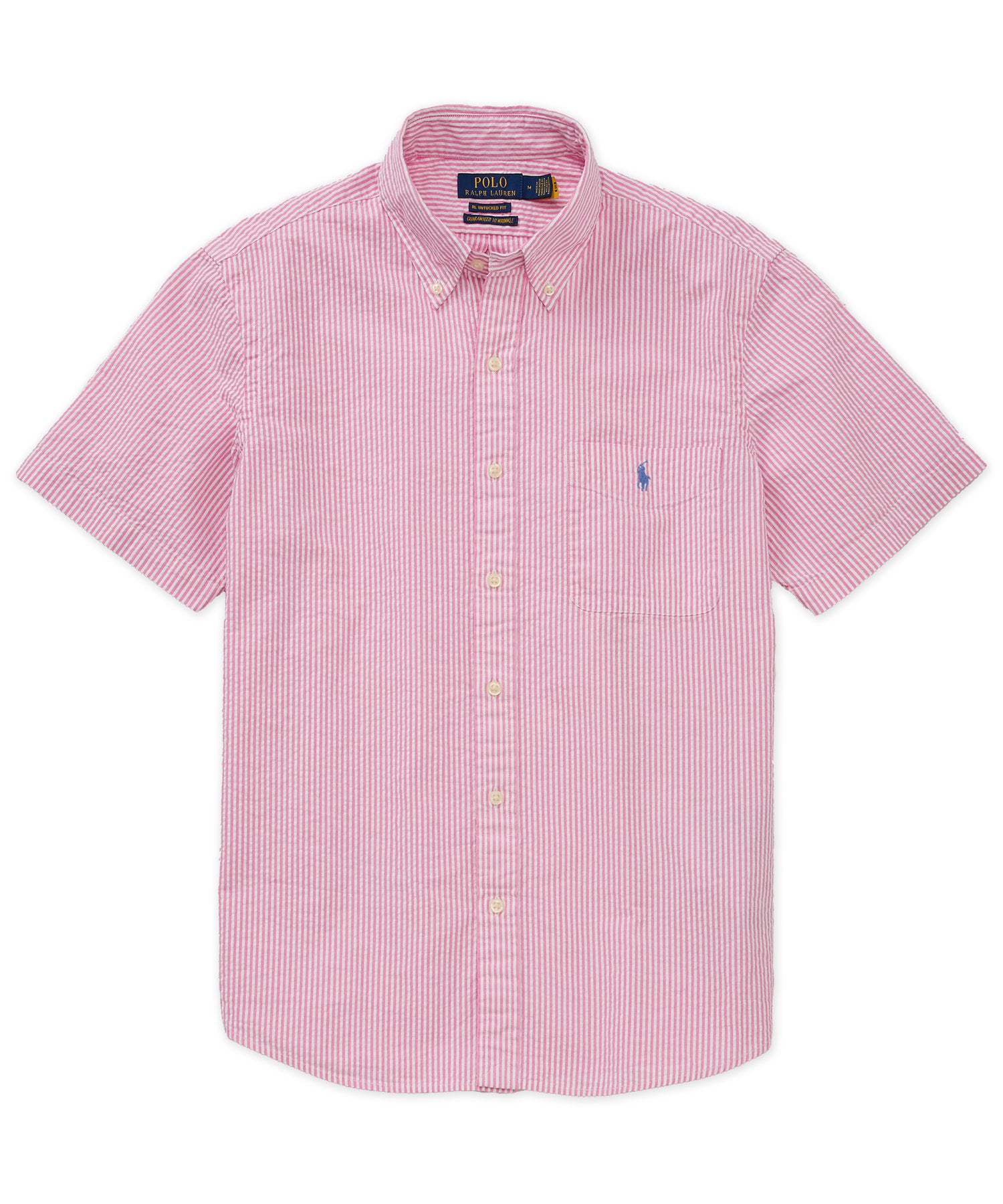 ralph lauren polo dress shirts Custom-fit casual shirt "Oxford" Blue - Men Long sleeves with buttoned barrel cuffs Polo Ralph Lauren Men's Purepress