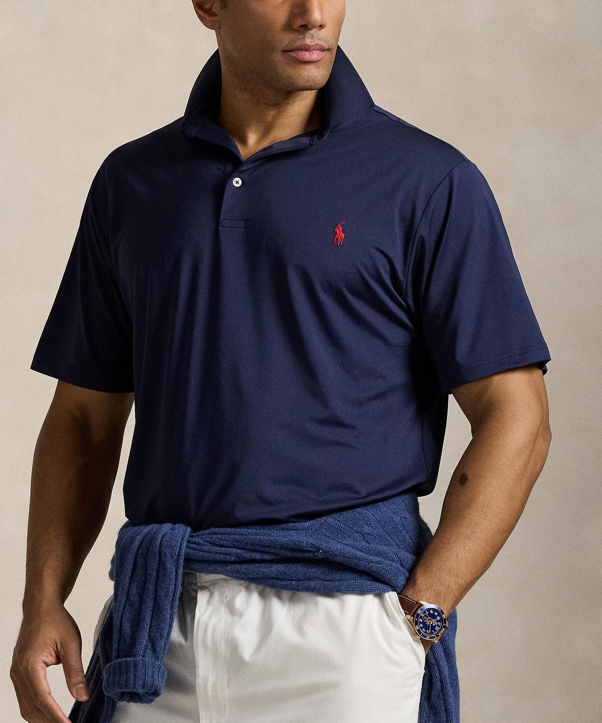 Polo Ralph Lauren Short Sleeve Performance Solid Polo, Men's Big & Tall
