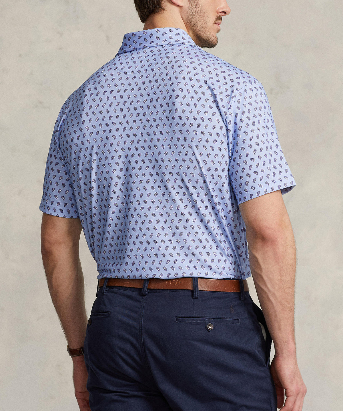 Polo Ralph Lauren Short Sleeve Performance Print Polo, Men's Big & Tall