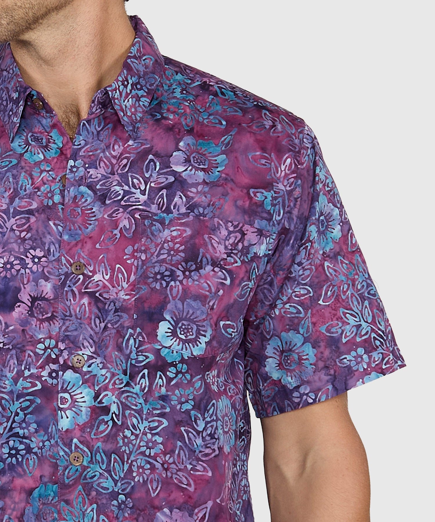 batik dress shirt Surf Batik Island Shirt, Size XL