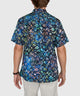 Westport Black Short Sleeve Batik Print Camp Shirt