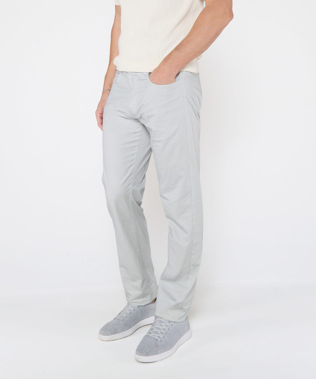 Westport Black Mosaic Print Stretch 5-Pocket Pants, Men's Big & Tall