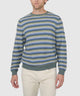 Westport Black Textured Stripe Crew Sweater