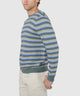 Westport Black Textured Stripe Crew Sweater