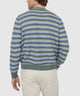 Westport Black Textured Stripe Crew Sweater