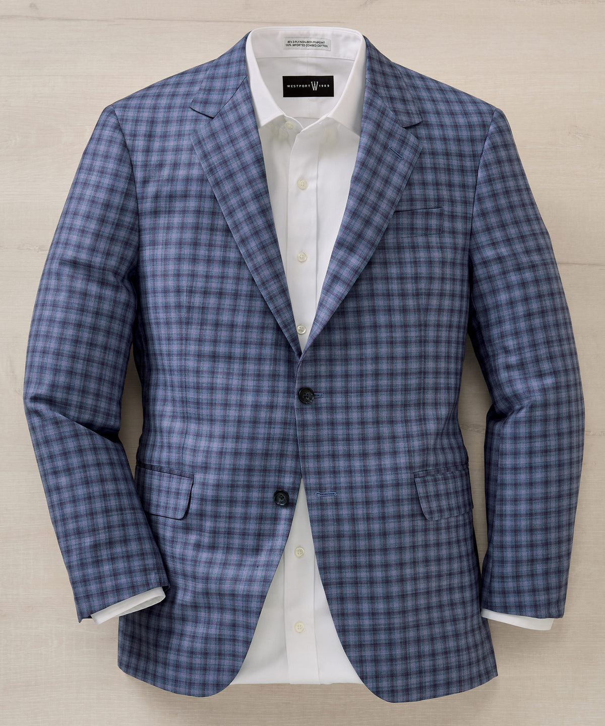 Coppley Two-Button Side Vent Plaid Sport Coat, Men's Big & Tall