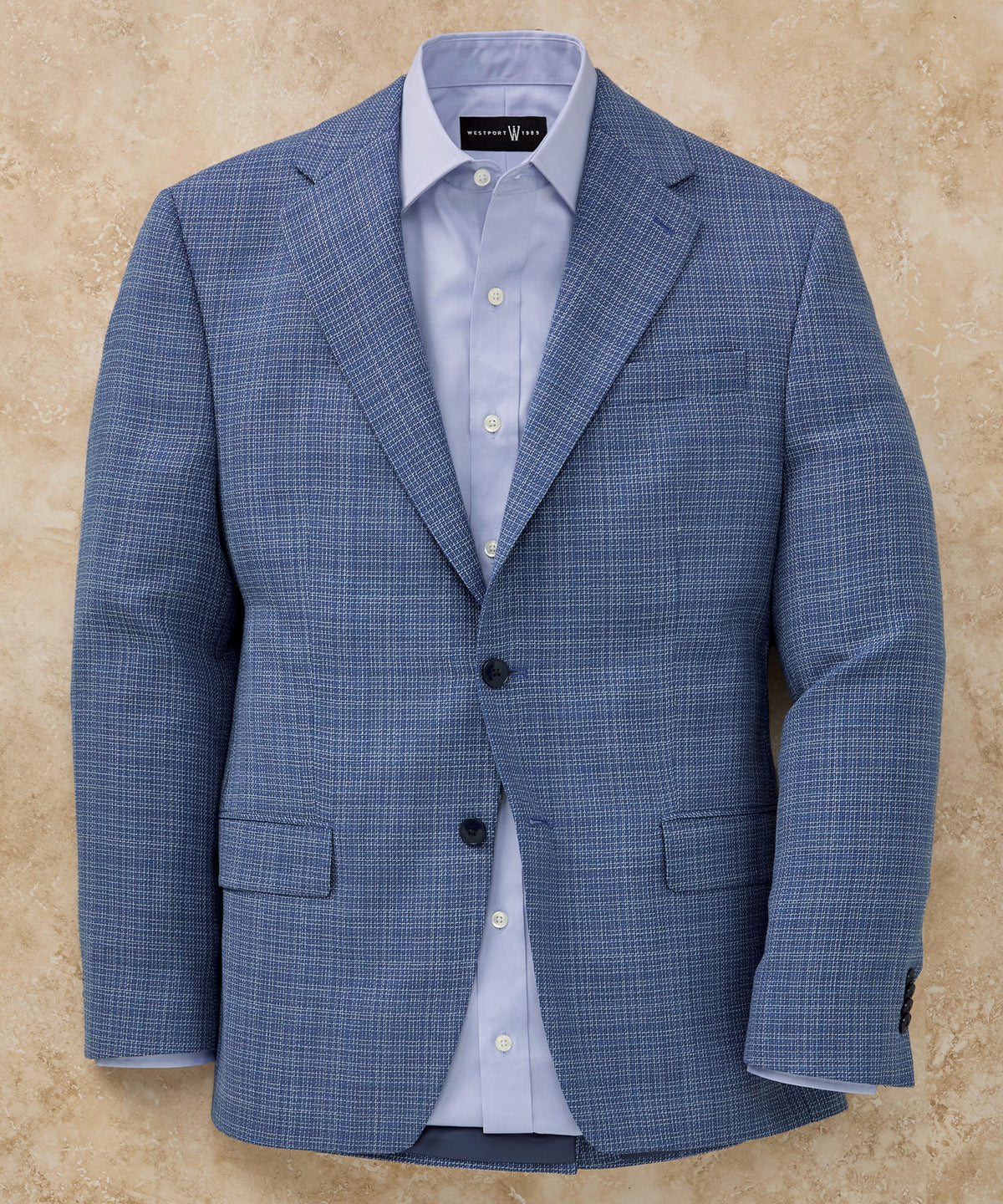 Michael Kors Two-Button Center Vent Plaid Sport Coat, Men's Big & Tall