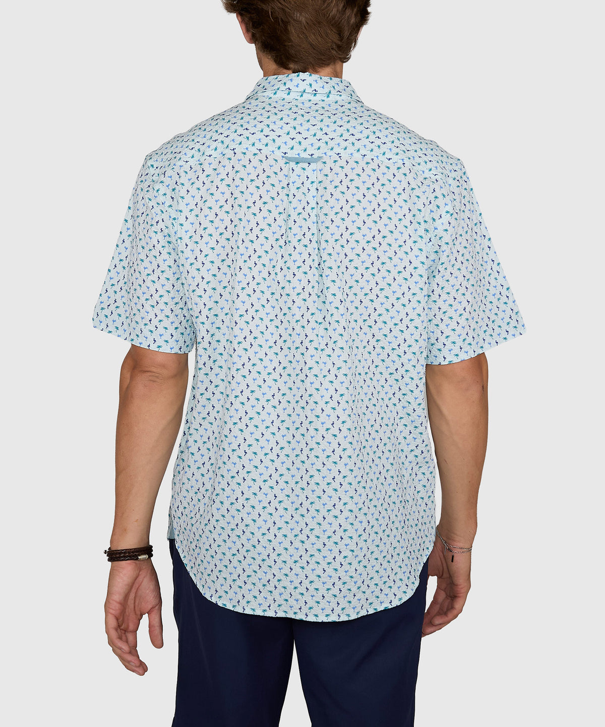 Tommy Bahama Short Sleeve Nova Wave Flock It To You Sport Shirt, Men's Big & Tall