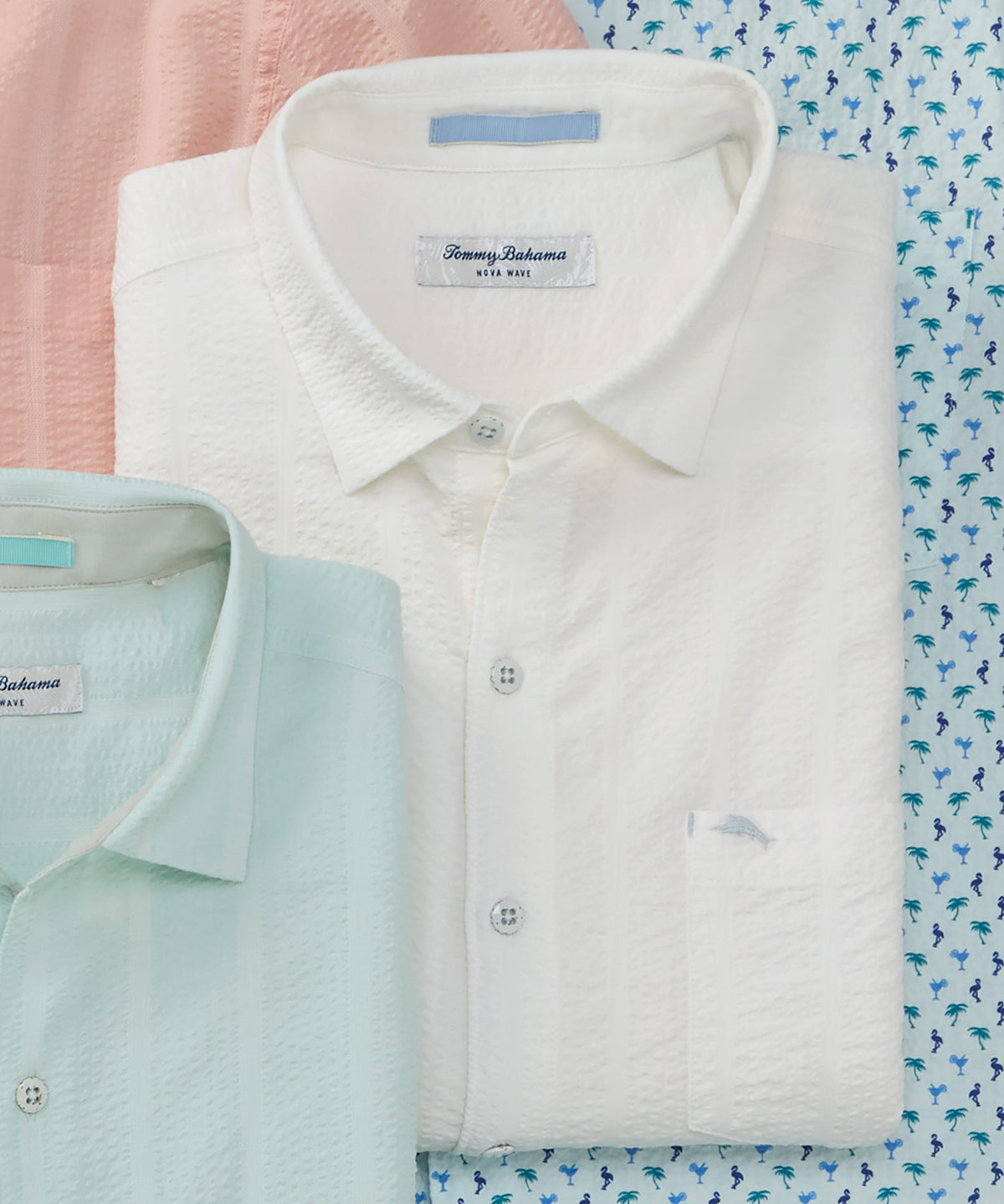 Tommy Bahama Short Sleeve Nova Wave Sport Shirt, Men's Big & Tall