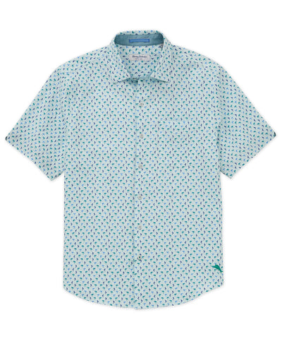 Tommy Bahama Short Sleeve Nova Wave Flock It To You Sport Shirt, Men's Big & Tall