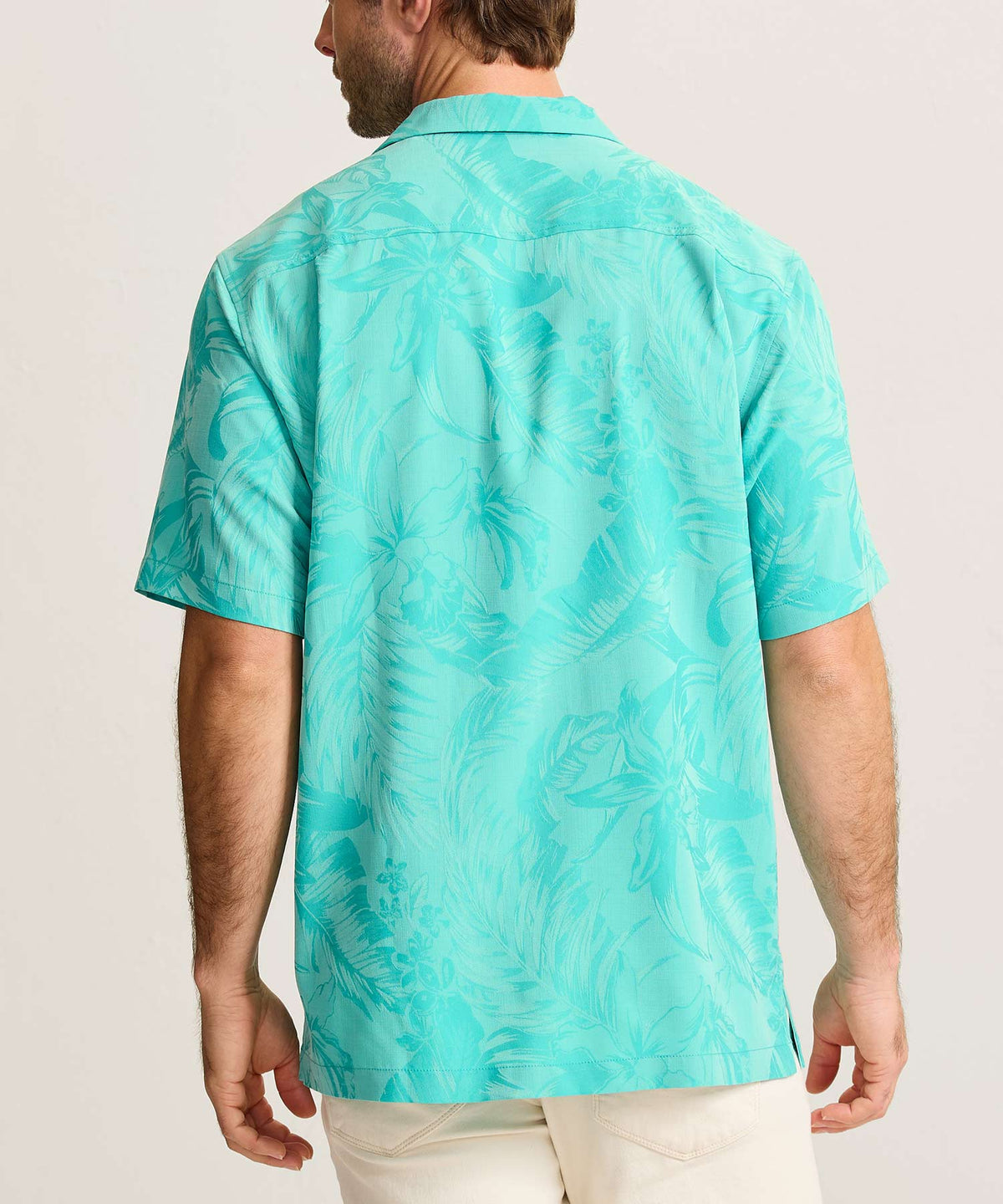 Tommy Bahama Coastal Ease Botanic Loom Camp Shirt, Men's Big & Tall