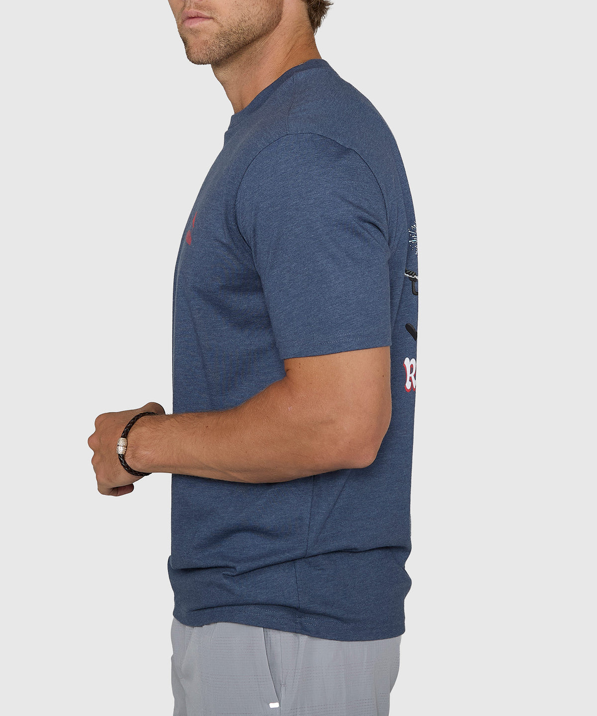 Tommy Bahama Rum White and Brew Crew Neck T-Shirt, Men's Big & Tall