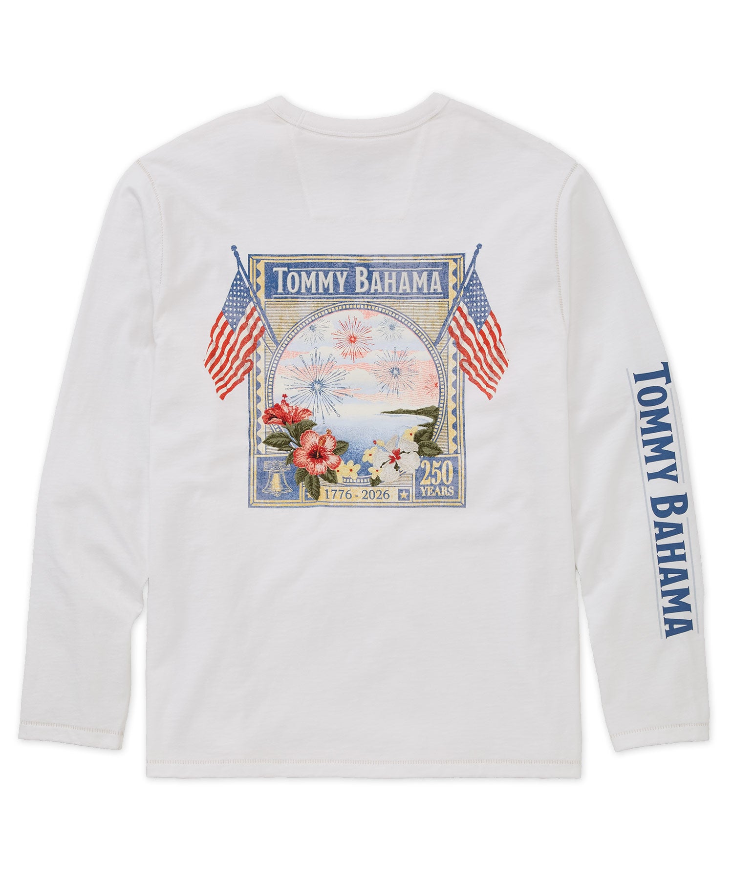 Tommy Bahama Long May It Wave Crew Neck T-Shirt