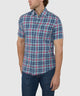 Westport Lifestyle Short Sleeve Washed Out Plaid Sport Shirt