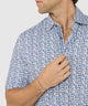 Westport Black Short Sleeve Printed Sport Shirt