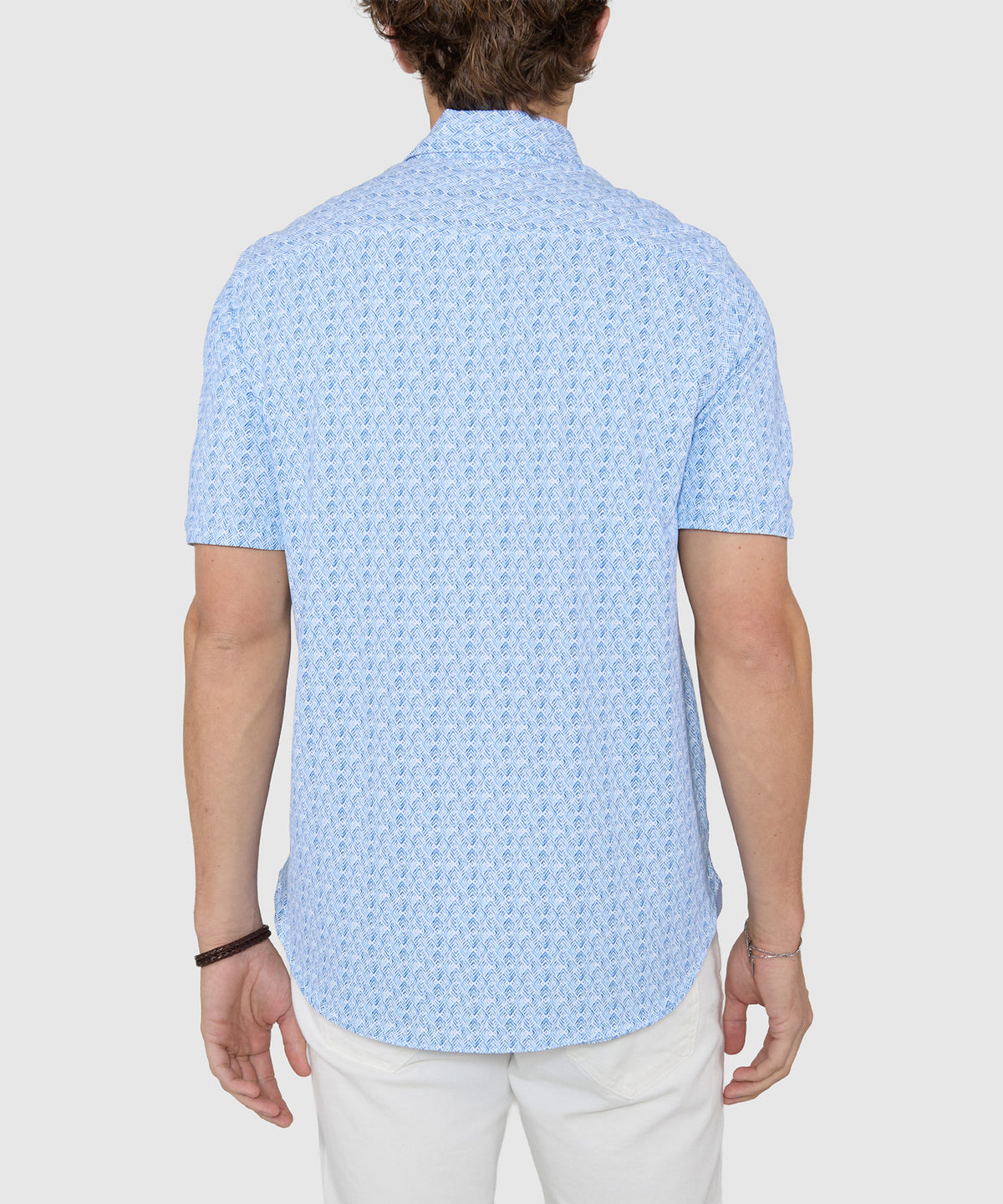 Westport Black Short Sleeve Printed Sport Shirt, Men's Big & Tall