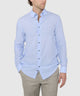 Westport Black Long Sleeve Button-Down Collar Linen-Cotton Sport Shirt