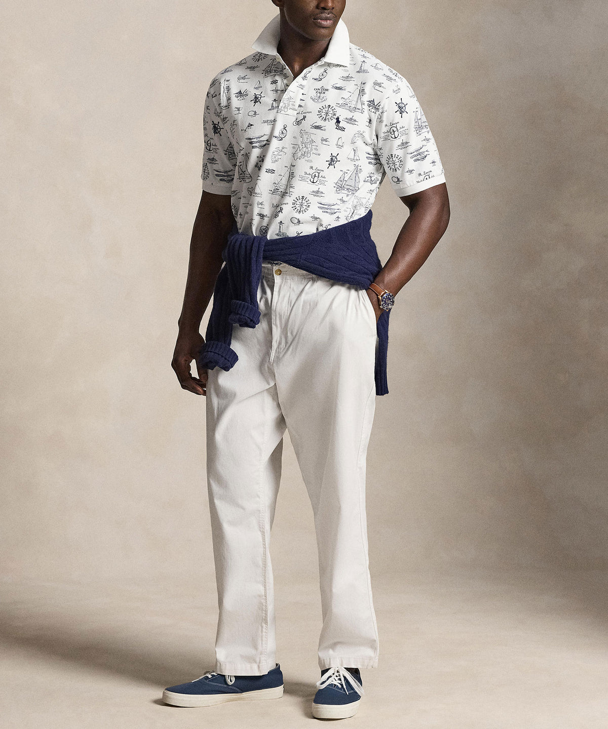 Polo Ralph Lauren Short Sleeve Animated Mesh Polo, Men's Big & Tall