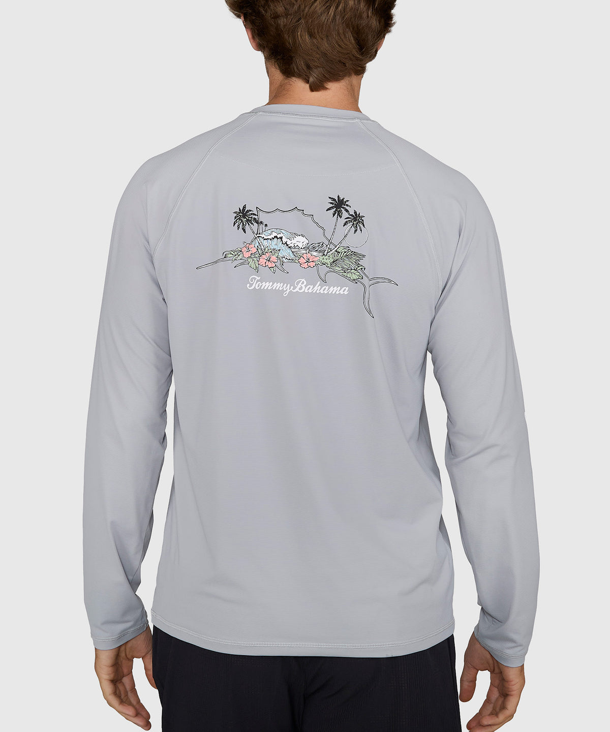 Tommy Bahama Long Sleeve Chill Time Bay Crew Shirt, Men's Big & Tall