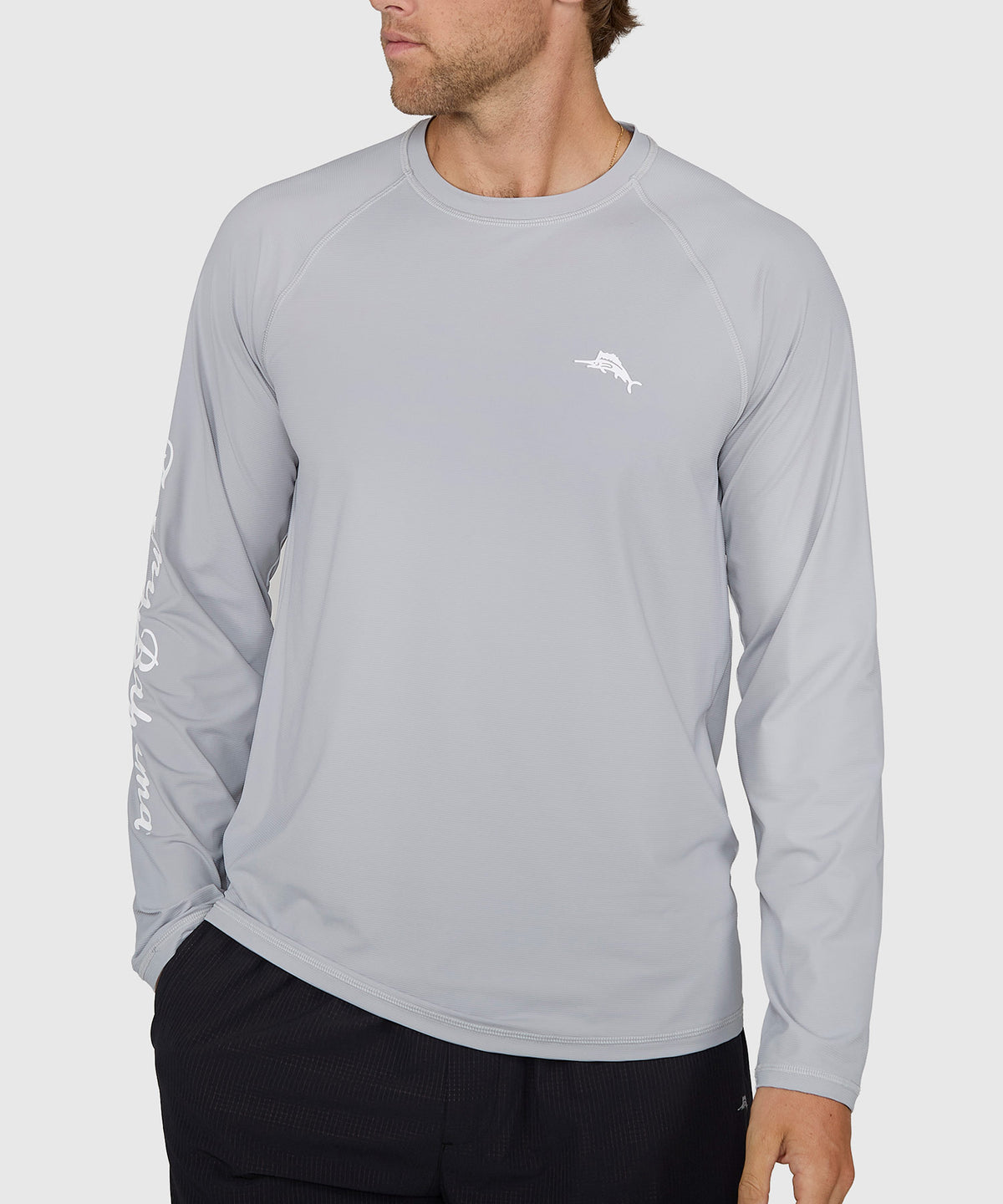 Tommy Bahama Long Sleeve Chill Time Bay Crew Shirt, Men's Big & Tall