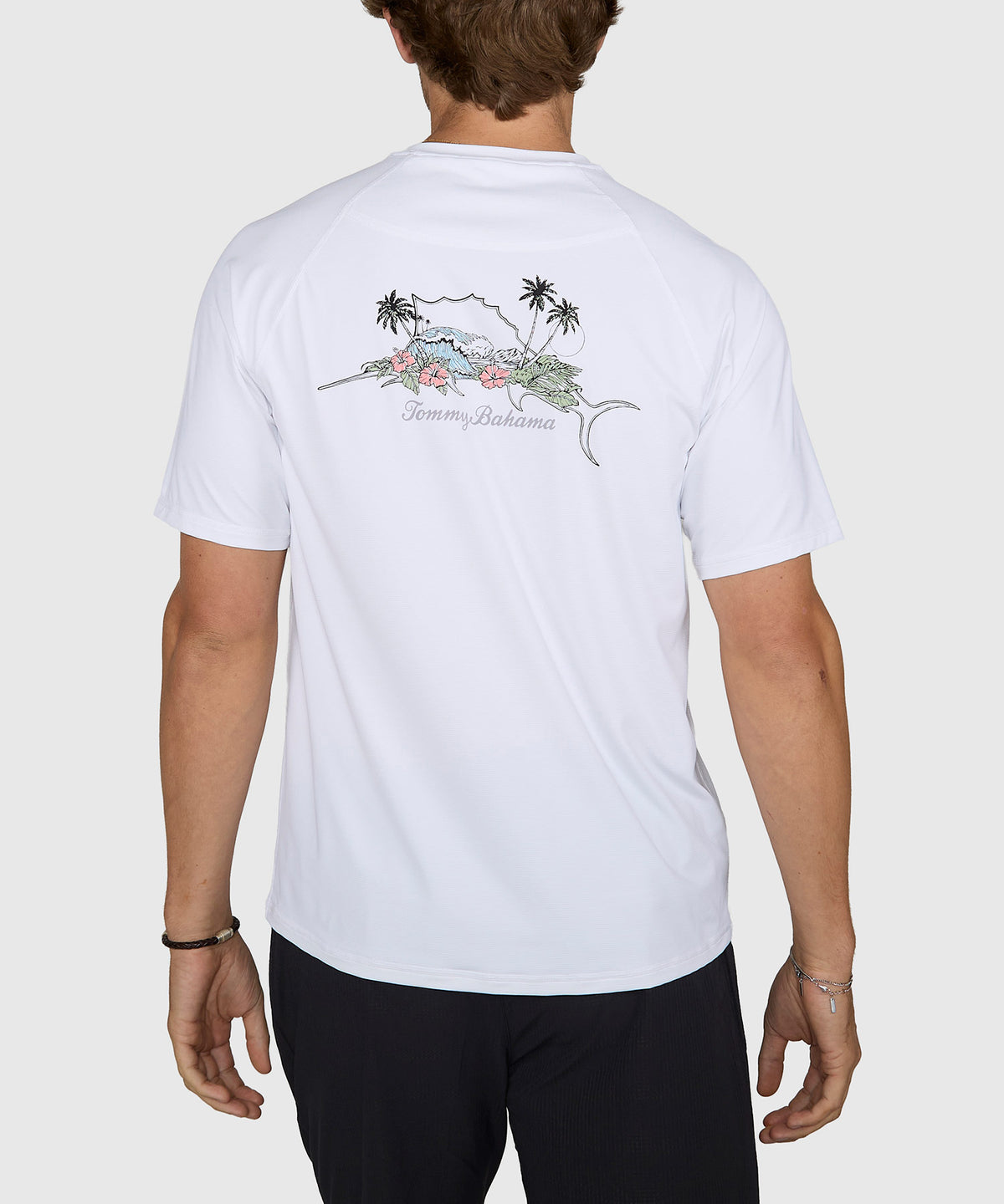 Tommy Bahama Short Sleeve Chill Time Bay Crew Shirt, Men's Big & Tall