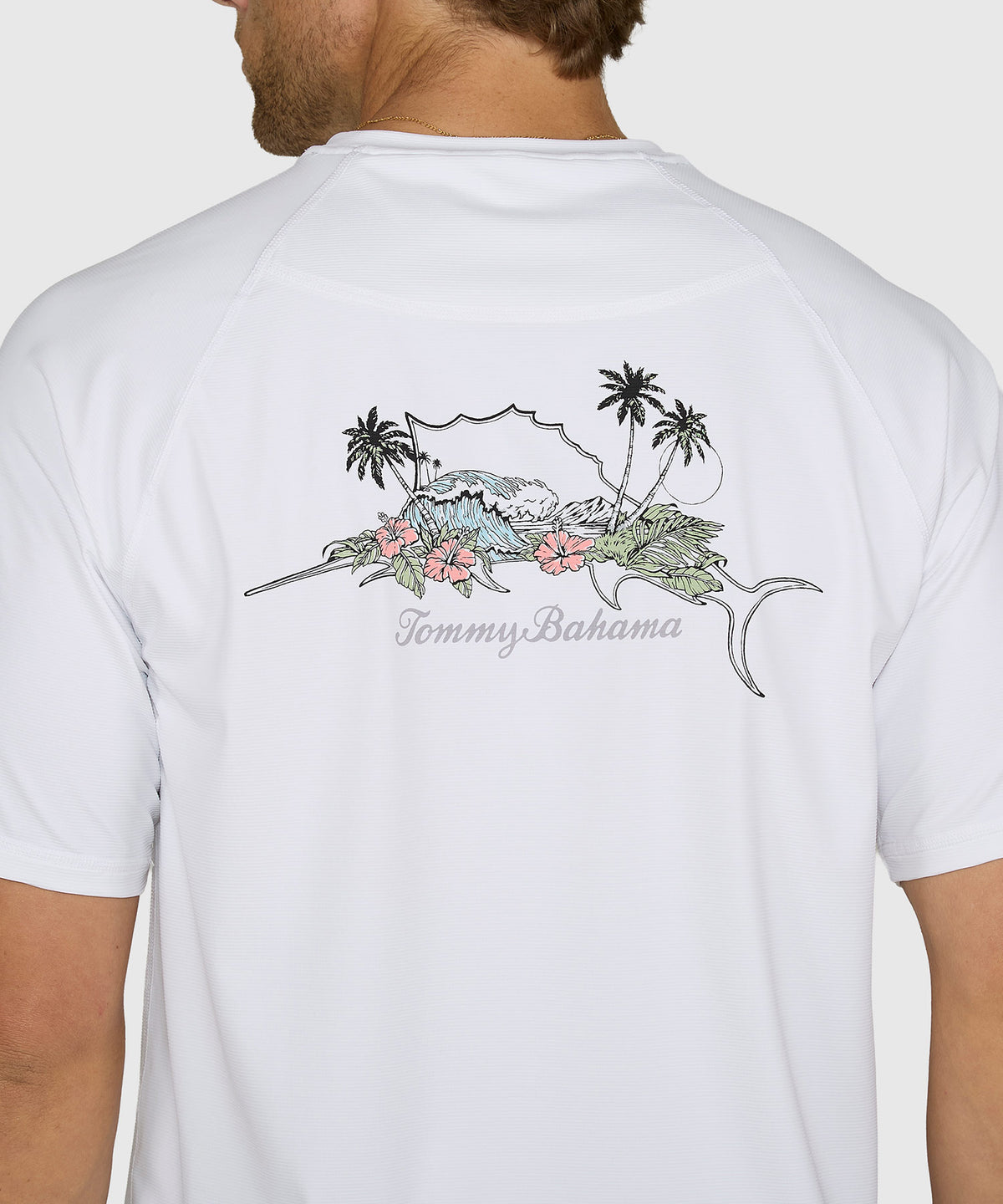 Tommy Bahama Short Sleeve Chill Time Bay Crew Shirt, Men's Big & Tall