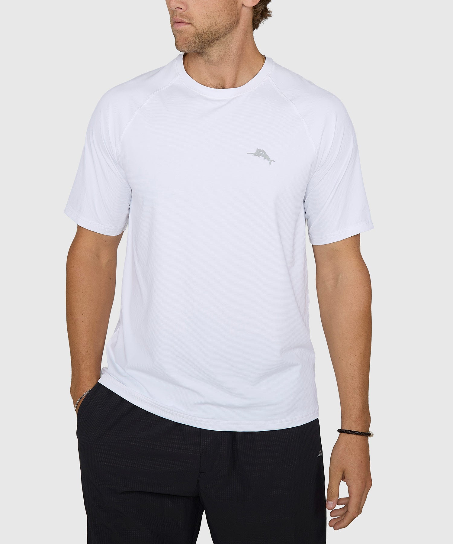Tommy Bahama Short Sleeve Chill Time Bay Crew Rash Guard Shirt