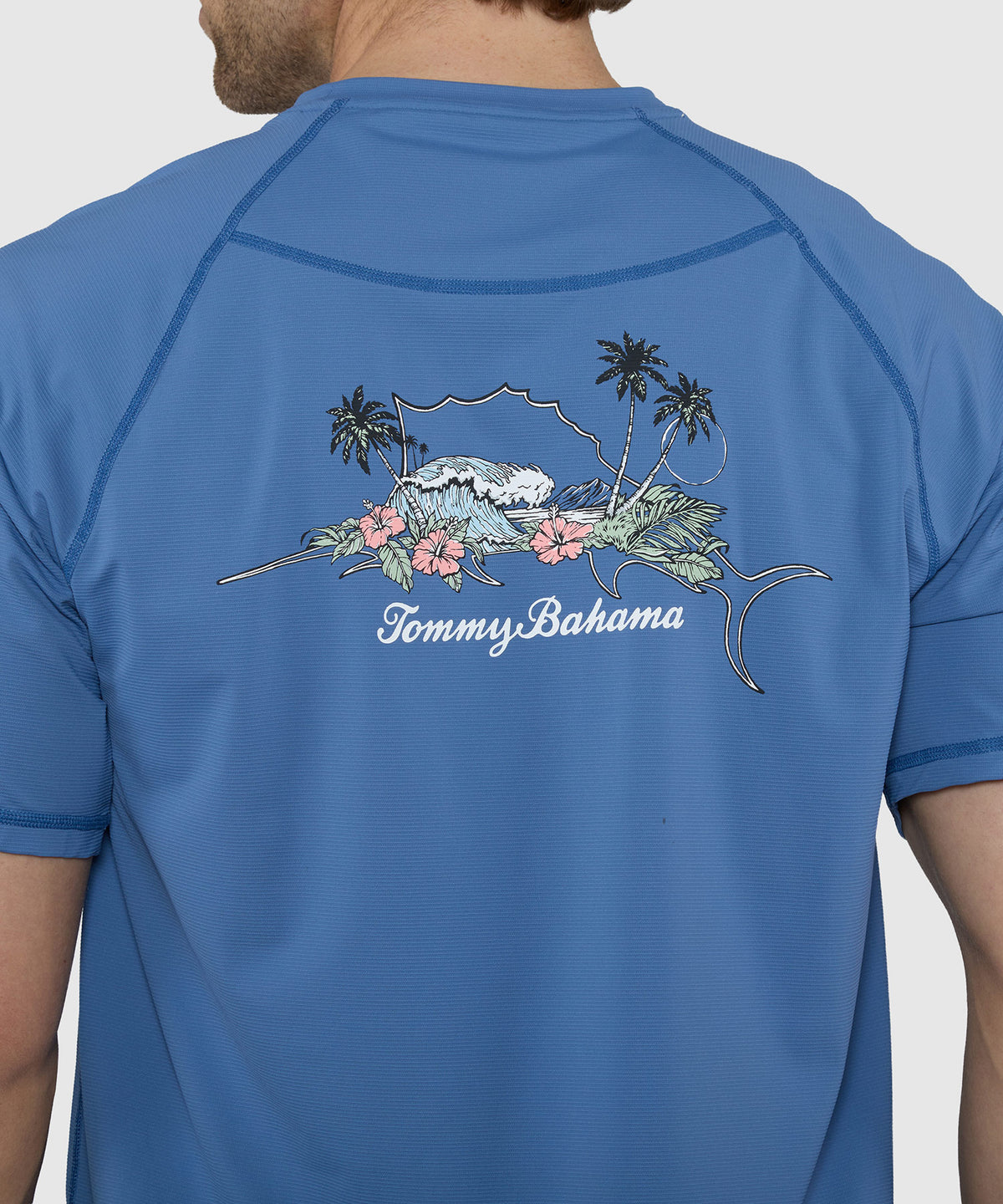 Tommy Bahama Short Sleeve Chill Time Bay Crew Shirt, Men's Big & Tall