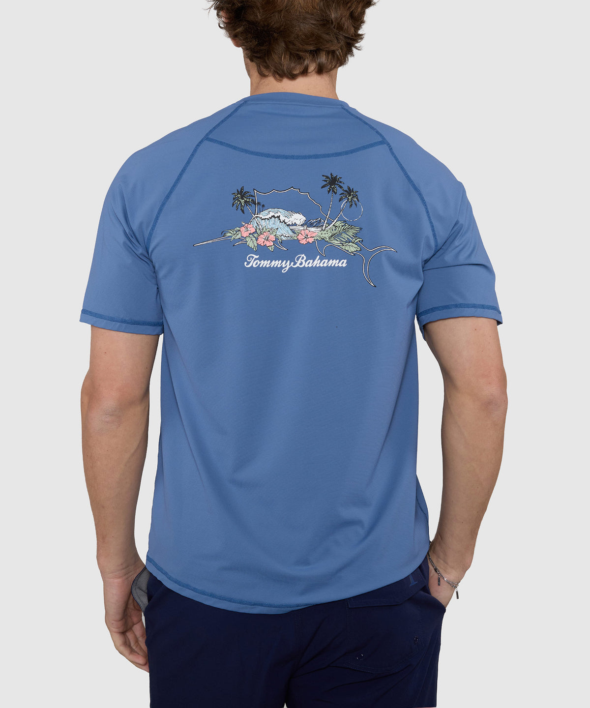 Tommy Bahama Short Sleeve Chill Time Bay Crew Shirt, Men's Big & Tall