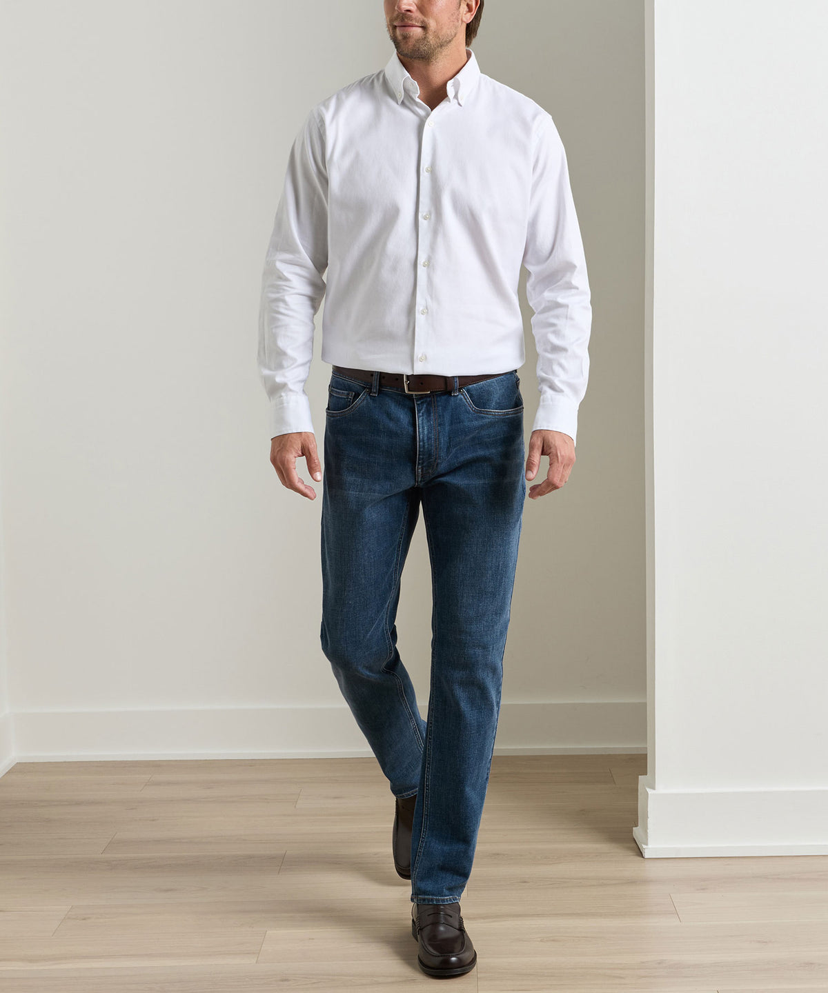 Peter Millar Crown Heritage 5-Pocket Pant - Indigo Blue Wash, Men's Big & Tall