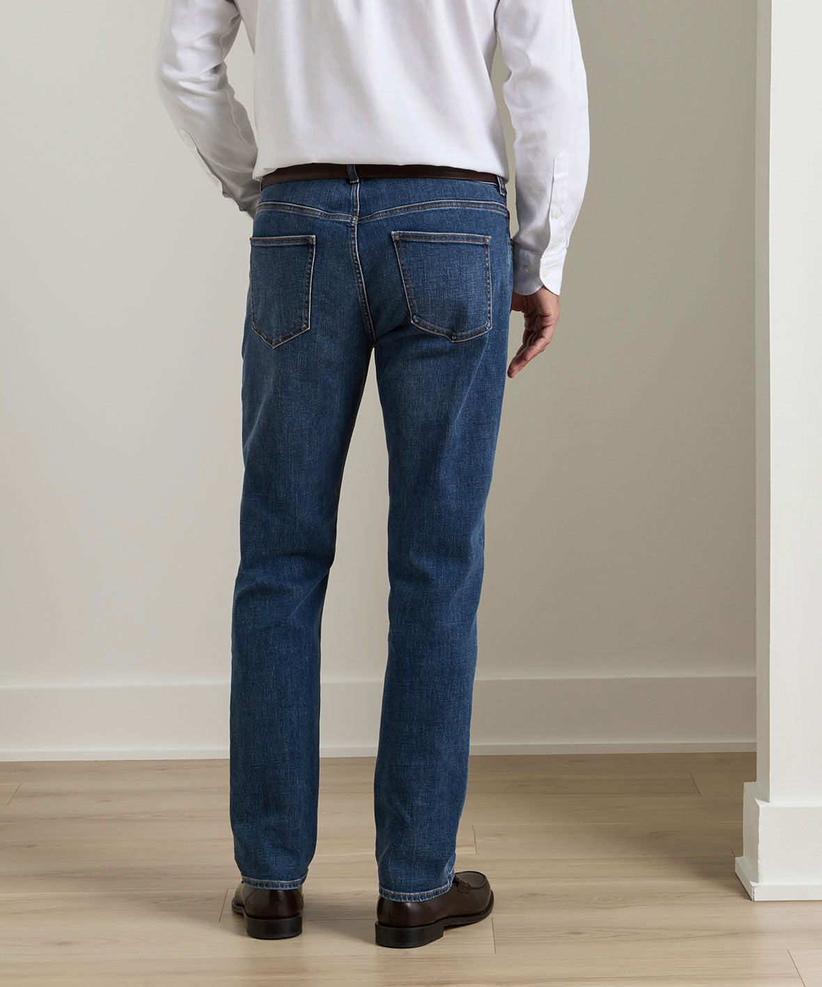Peter Millar Crown Heritage 5-Pocket Pant - Indigo Blue Wash, Men's Big & Tall