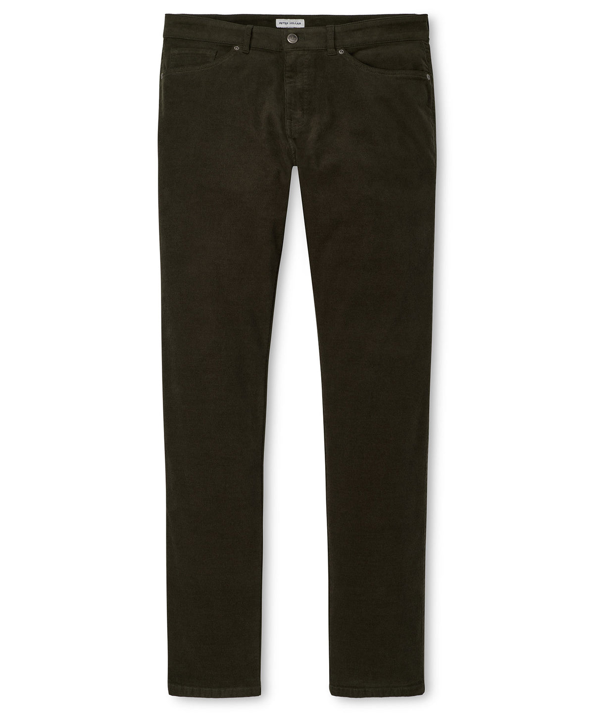 Peter Millar Classic Comfort Corduroy 5-Pocket Pant - Olive, Men's Big & Tall