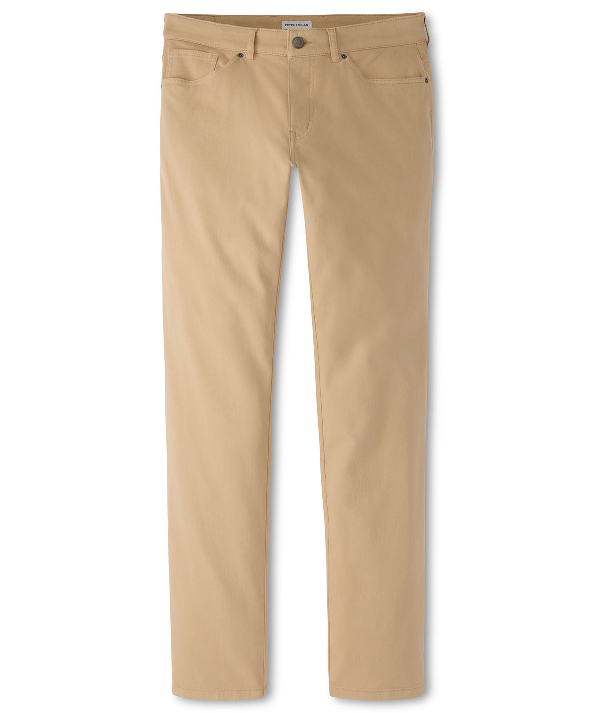 Peter Millar Crown Cotton Canvas 5-Pocket Pant - Camel, Men's Big & Tall