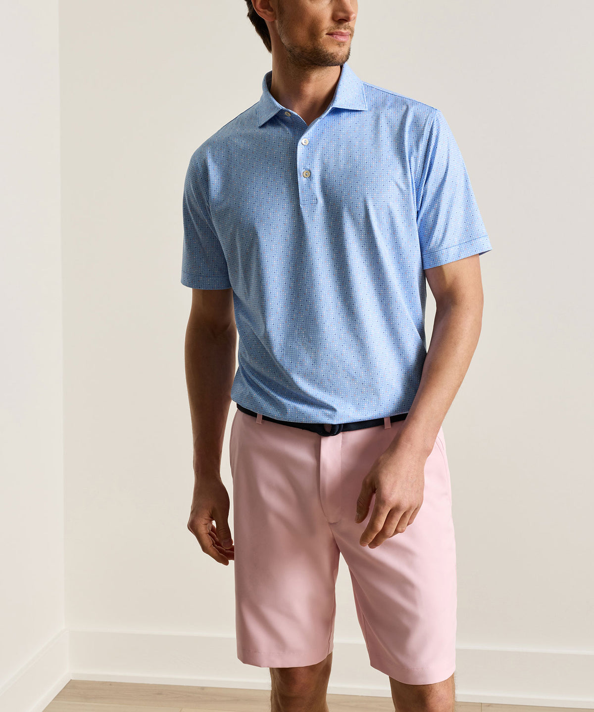 Peter Millar Rivington Print Polo, Men's Big & Tall