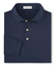 Peter Millar Solid Long Sleeve Performance Polo