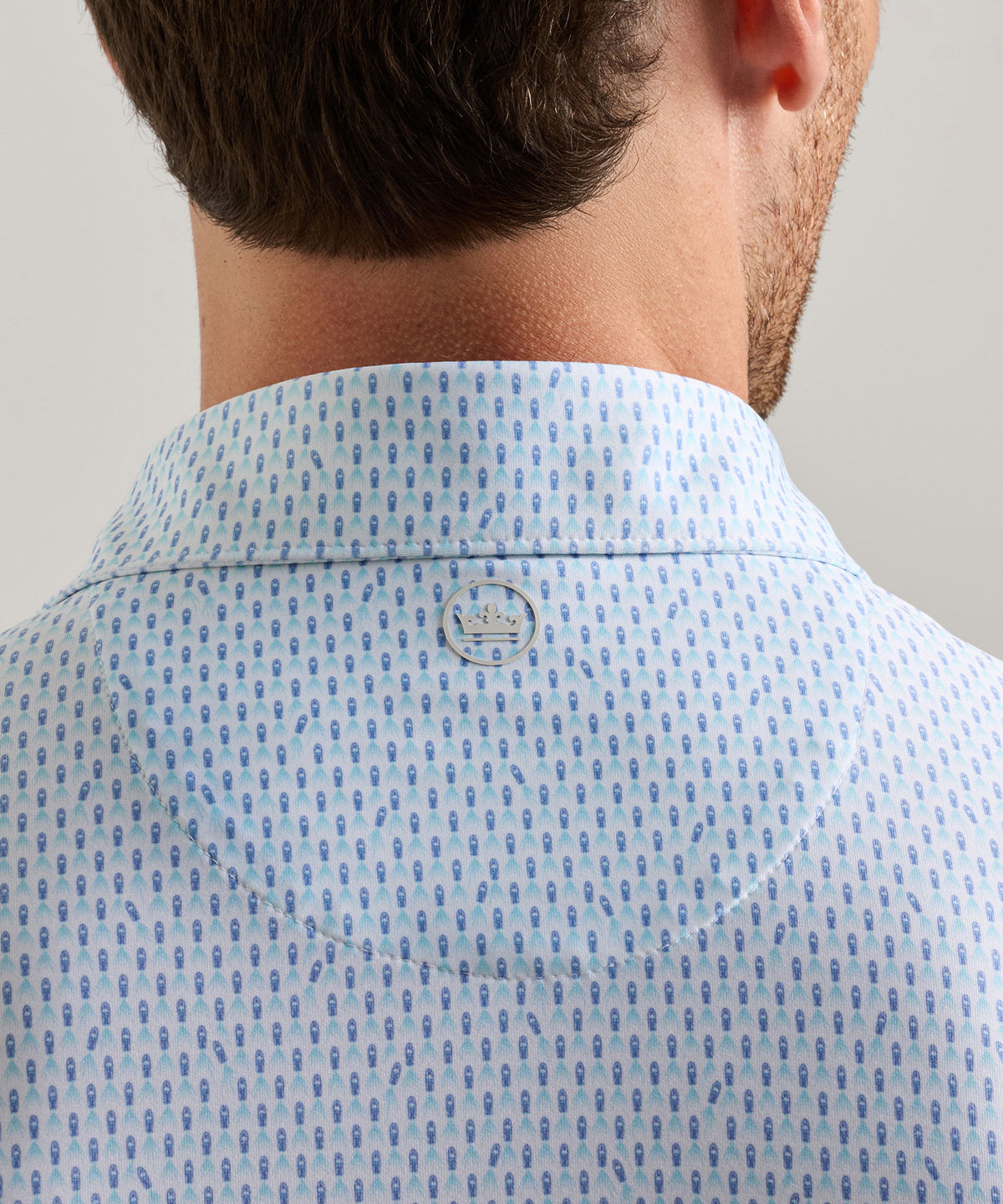 Peter Millar Weekend Wake Print Polo, Men's Big & Tall