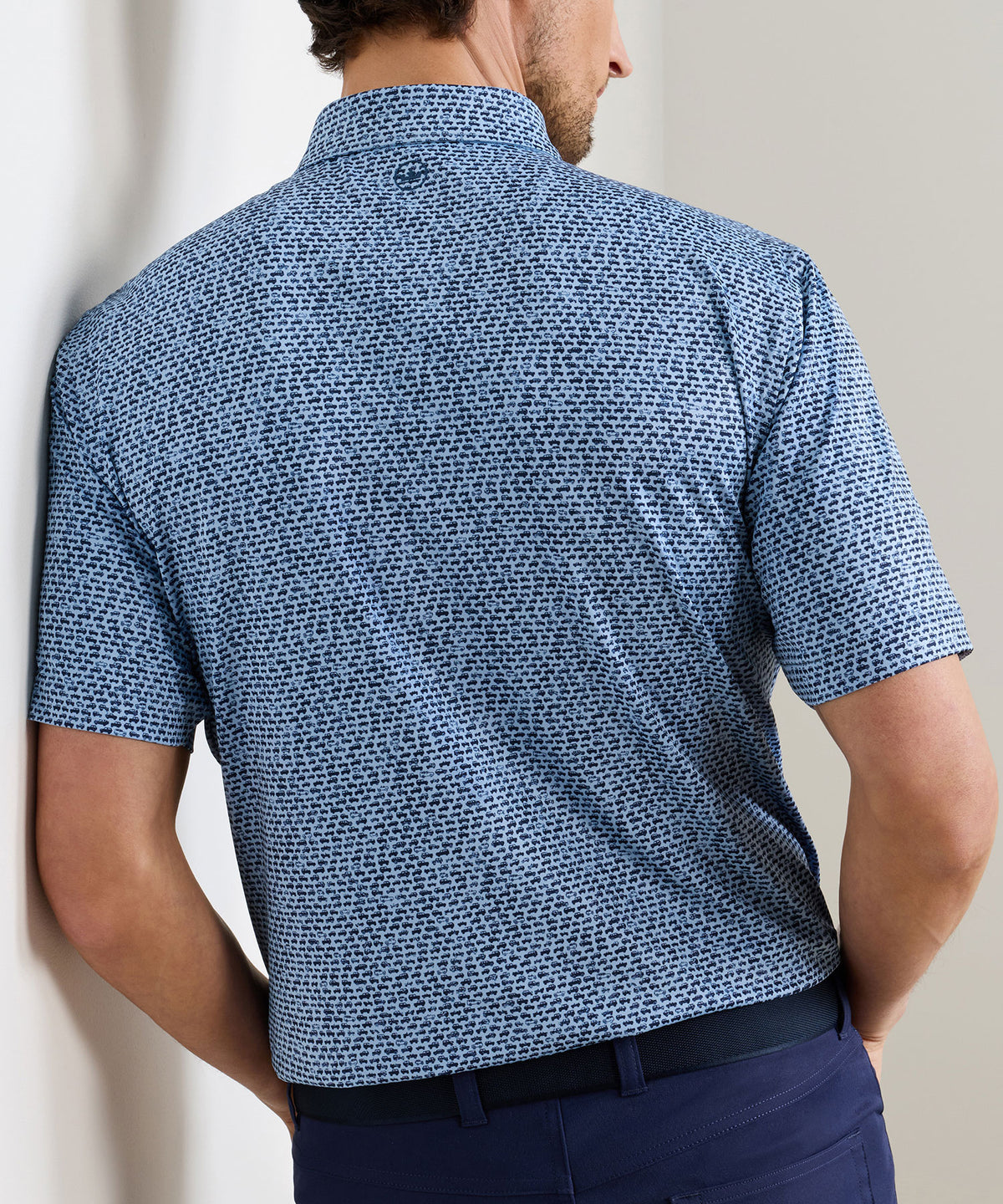 Peter Millar Off-Road Print Polo, Men's Big & Tall