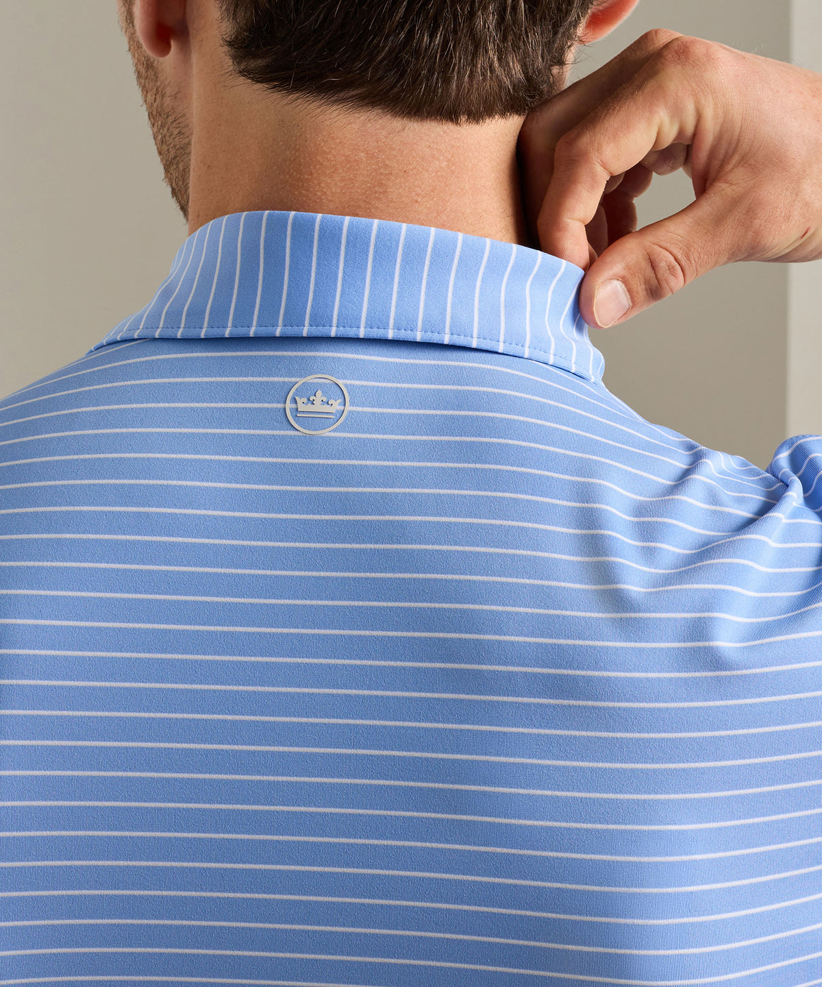Peter Millar Oaks Stripe Polo, Men's Big & Tall