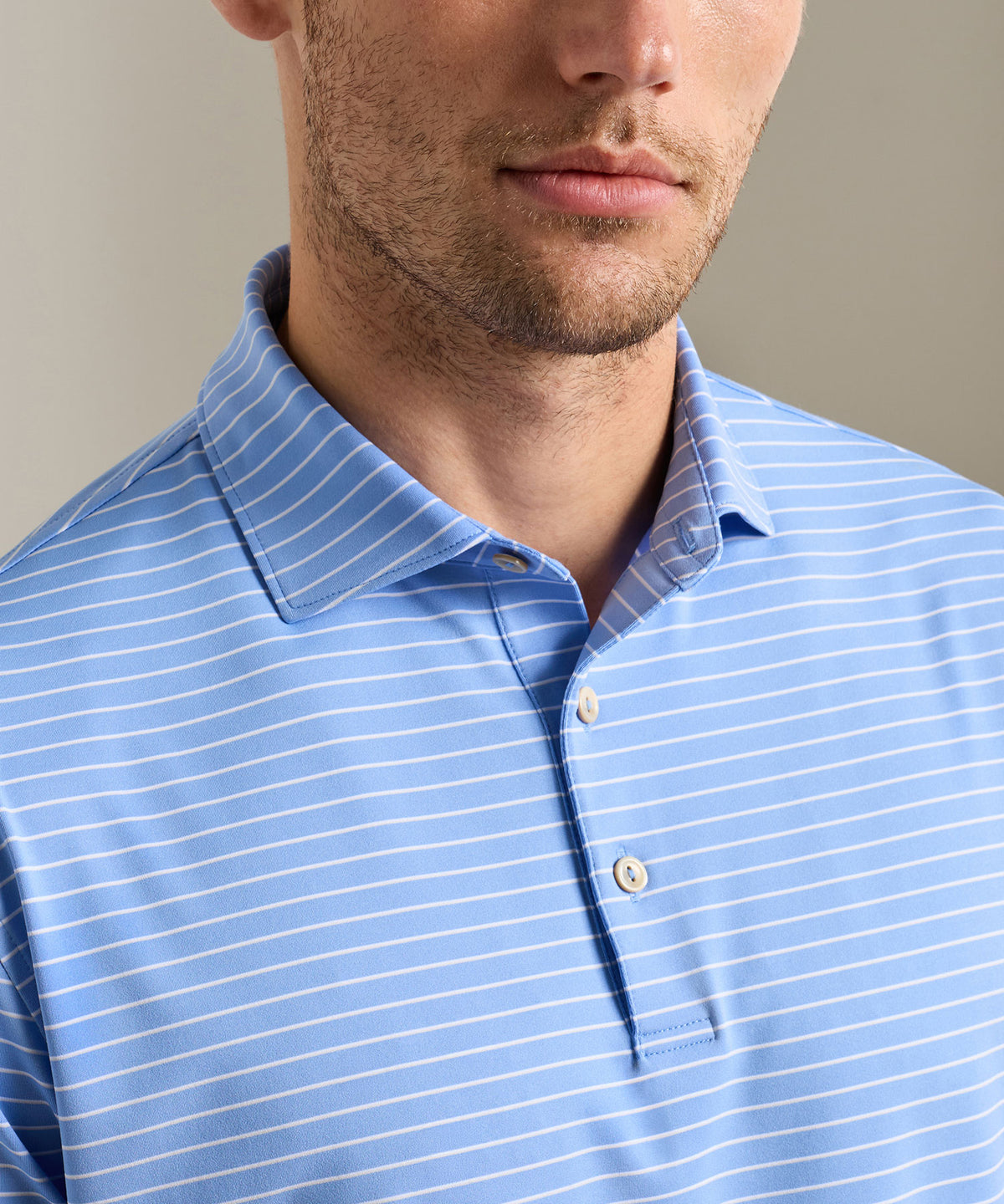 Peter Millar Oaks Stripe Polo, Men's Big & Tall