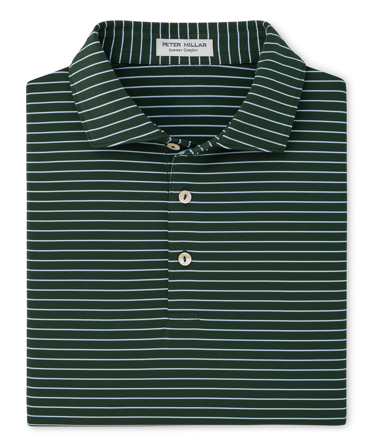 Peter Millar Oaks Stripe Polo - Pine Brook, Men's Big & Tall