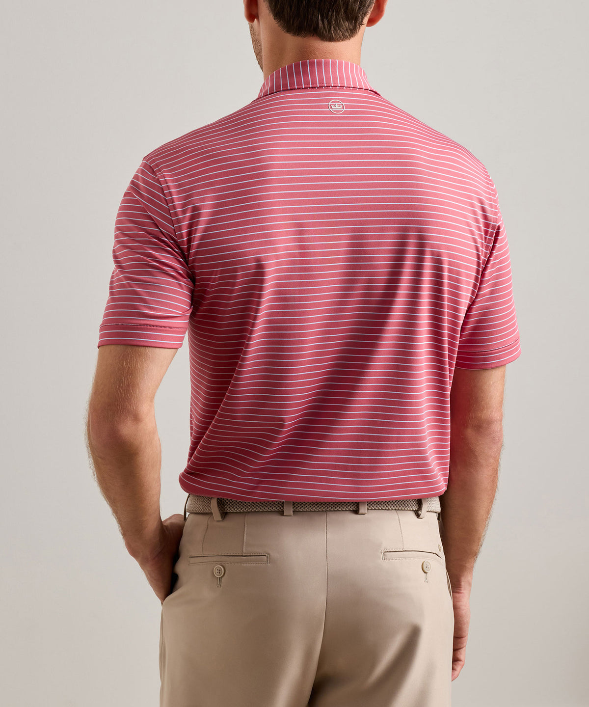 Peter Millar Oaks Stripe Polo, Men's Big & Tall