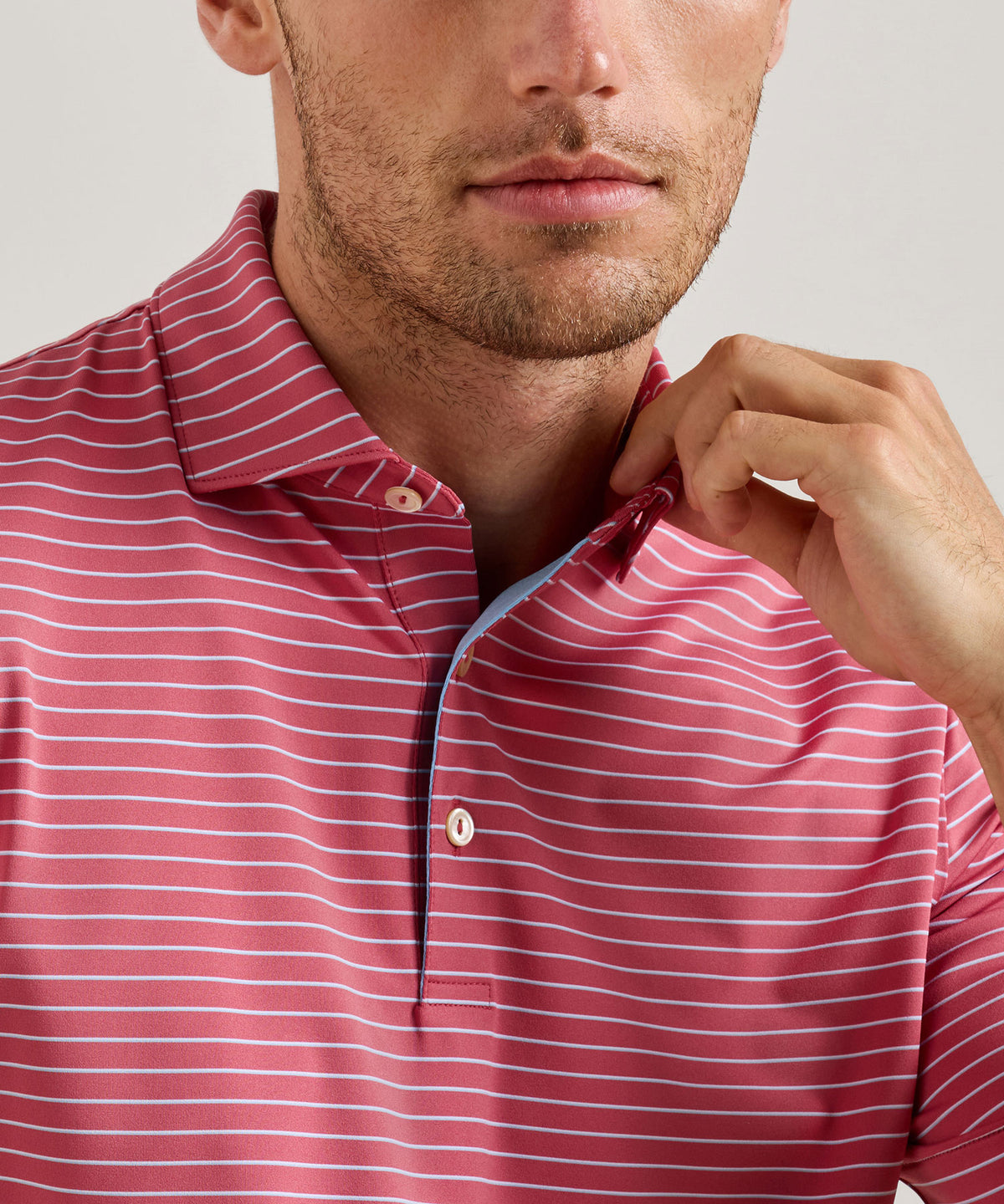Peter Millar Oaks Stripe Polo, Men's Big & Tall