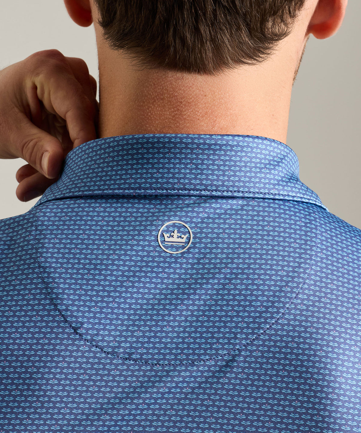Peter Millar Hague Print Polo, Men's Big & Tall