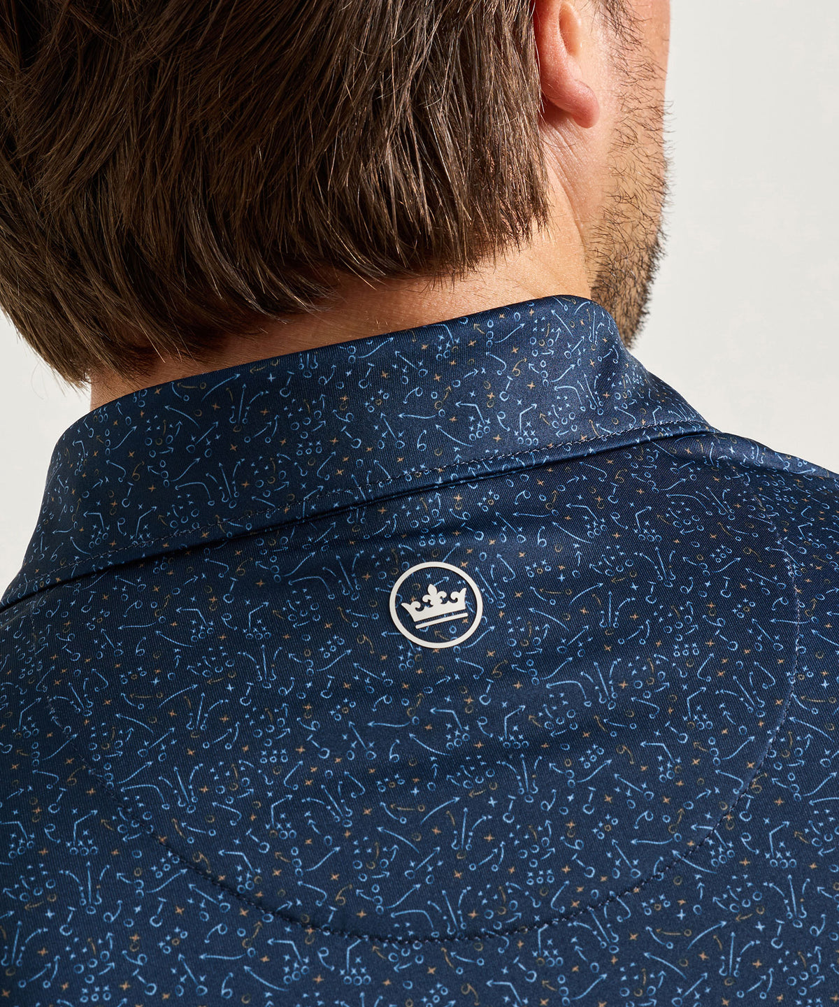 Peter Millar Winning Play Print Polo, Men's Big & Tall