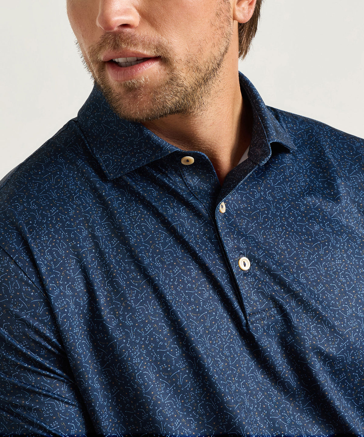 Peter Millar Winning Play Print Polo, Men's Big & Tall