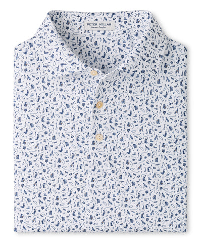 Peter Millar Read The Putt Print Polo, Men's Big & Tall