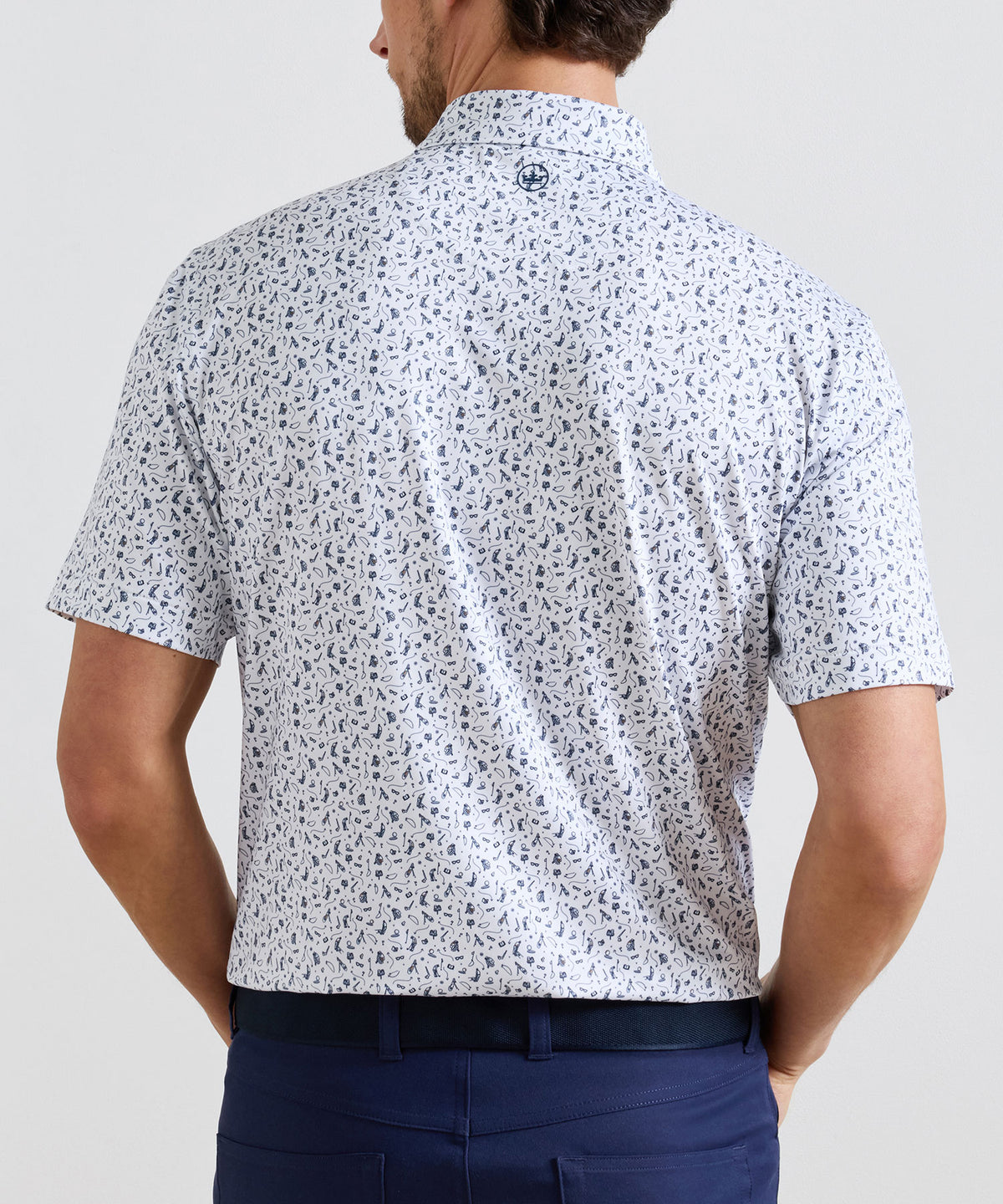 Peter Millar Read The Putt Print Polo, Men's Big & Tall